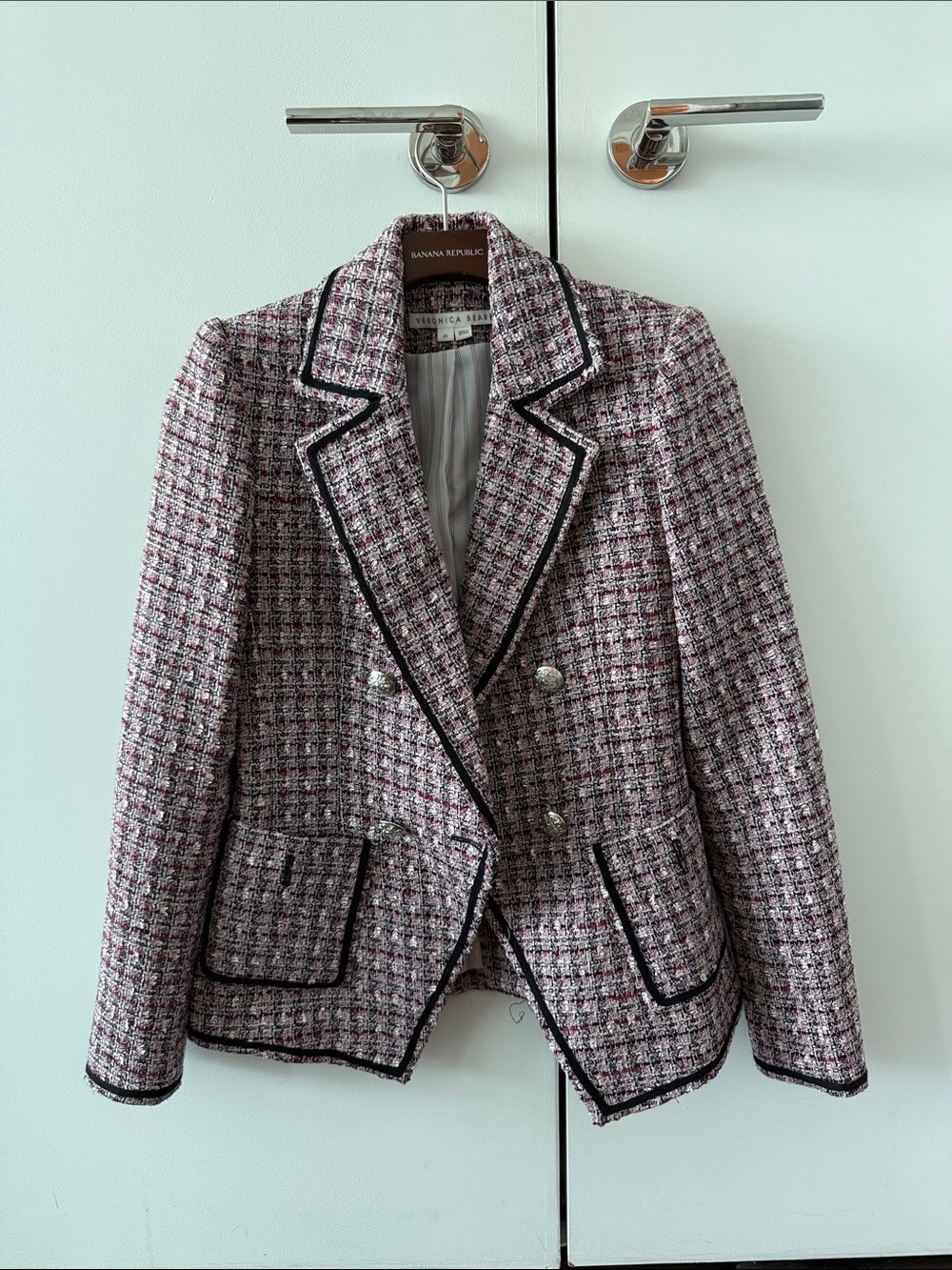Veronica Beard Theron Tweed Jacket Size 00
